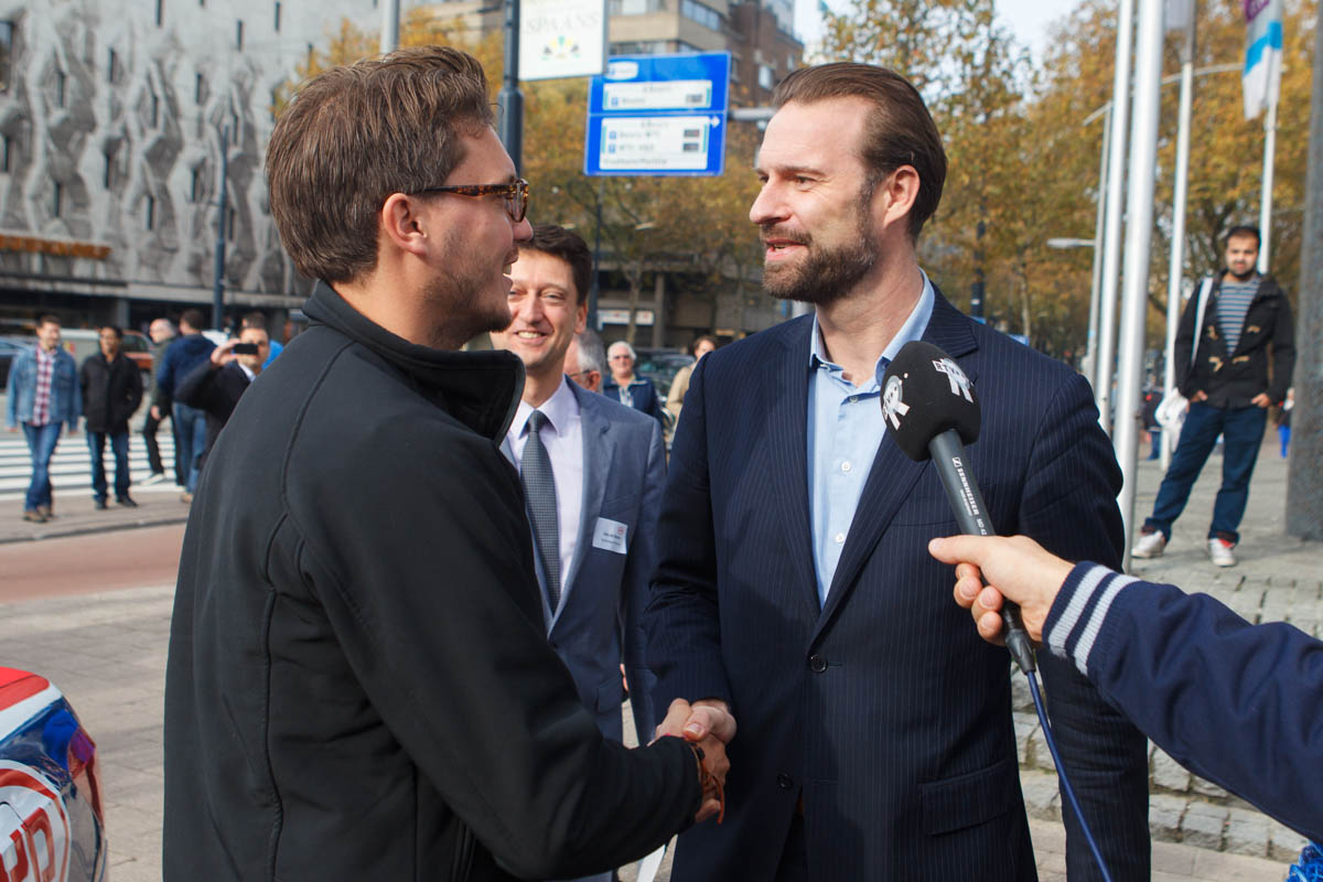 We were welcomed by the vice-Mayor of Rotterdam Mr. Struijvenberg