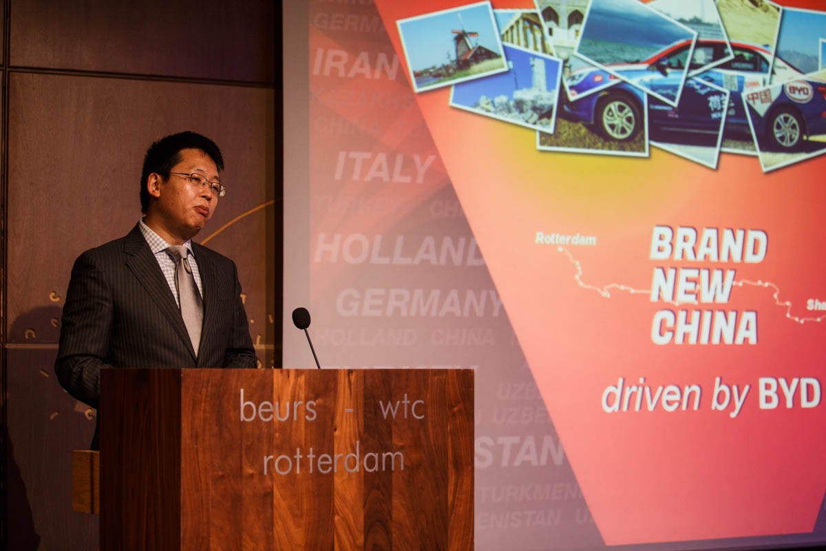 Also Mr. Wang from Huawei welcomed us in Rotterdam